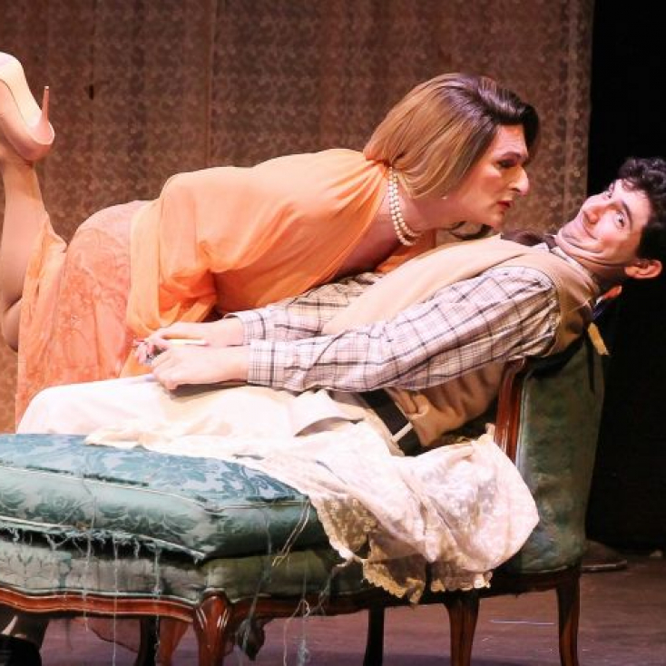 As Blanche DuBois in "Desire, Desire, Desire" at The Theater Project